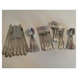 Silverware set service for eight
