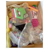 Box of craft miscellaneous and painting supplies