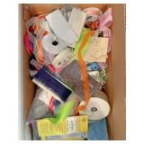 Three boxes of Craft  miscellaneous ribbon pins