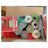 Mesh Christmas ribbon coffee mug felt paper and
