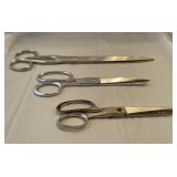 Old scissors x3