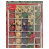 Box of Christmas bulbs