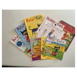 Books: Pete the cat, splat the cat and other