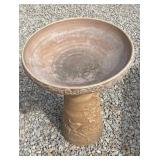 Ceramic birdbath