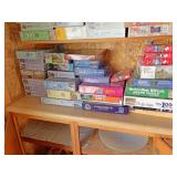 Shelf two miscellaneous puzzles