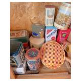 Miscellaneous collectors tins