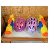 Squirt guns and bike helmets