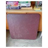 Folding card table