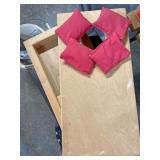 Miniature corn hole set
