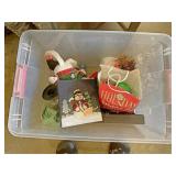 tub of frosty Christmas decoration
