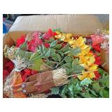 Seasonal artificial flowers and decorations