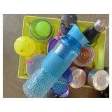 Water bottles and drink cups