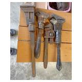 Old pipe wrenches