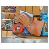 Tire gauge tool holster measuring tape audio cord