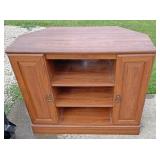 Corner stand shelving unit