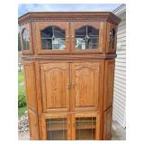 Oak large entertainment center