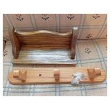 Small oak wall shelves