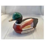 Shoeshine brush porcelain duck