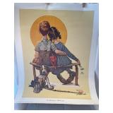 Nice 1972 the Little Spooners Norman Rockwell
