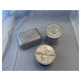 Tin Girl Scout camping cup, soap dish and another