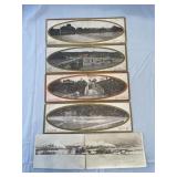 Zanesville mailing cards, bridge Trestle and dam