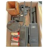 Realistic handheld radios ,camera ,lights bow wax