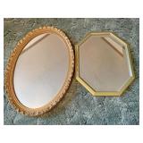 Two wall mirrors