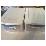 Two storage bins-drawers