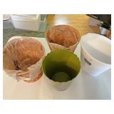 Four  trash baskets