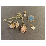 Or a full clip on earrings necklace Girl Scout