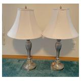 Pair of end table lamps