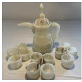 Marble saki set