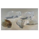 Mexican marble hand made animals