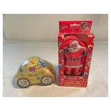 Coca-cola Santa playing cards in tin & M&M