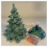 Ceramic lighted a Christmas tree