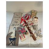 Christmas items and decor