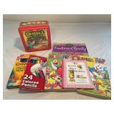 Crayola Crayons in tin box color pencils and