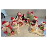 Stuffed mechanical snowman