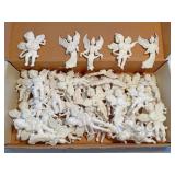 Various angel ornaments all hard plastic and