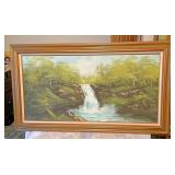 56 x 32 waterfalls oil on canvas
