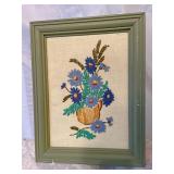 Needlepoint framed picture