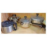 Copper bottom parts and coffee pot
