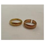 Rose gold and other band as is