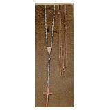 Ladies watch fob and Rosary