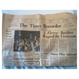 1973 Times Recorder "battles waged in Vietnam"