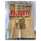 May 9, 1945 Columbus citizen victory war only