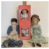 Handmade porcelain dolls and other porcelain doll