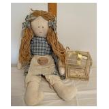 Handcrafted doll advertiser Ginny