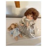 Porcelain and cloth body babies