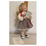 Katie, porcelain And cloth body doll, the